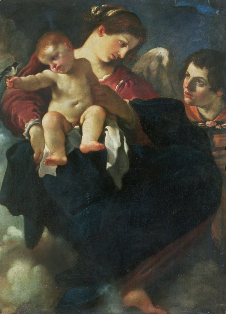 麦当娜和儿童燕子（Madonna della Rondinella） 作者 乔瓦尼·弗朗切斯科·巴尔比里（Il Guercino）
