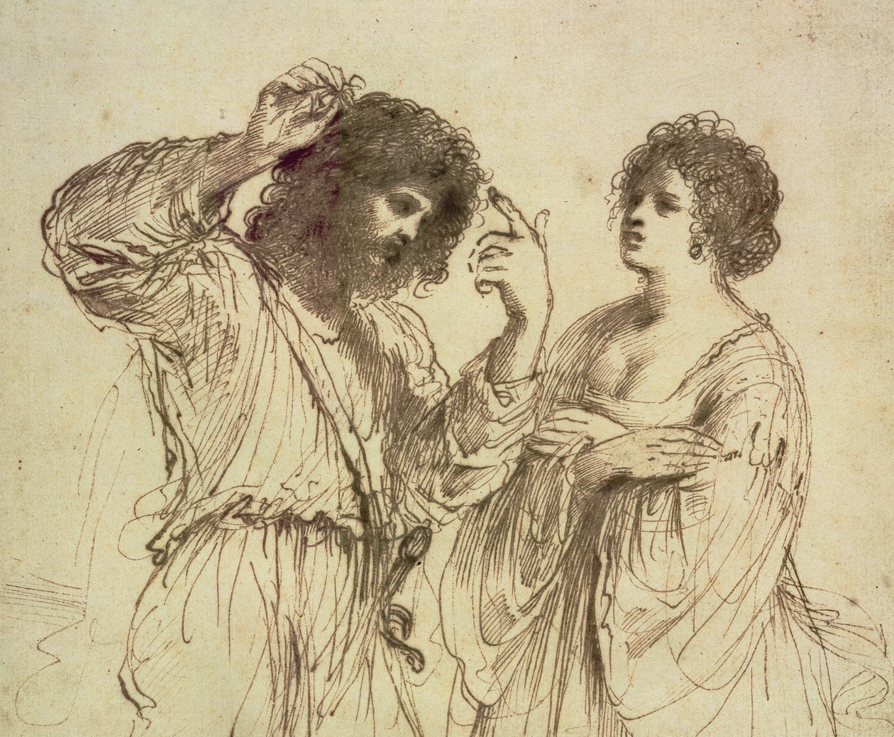 参孙和大利拉 作者 乔瓦尼·弗朗切斯科·巴尔比里（Il Guercino）