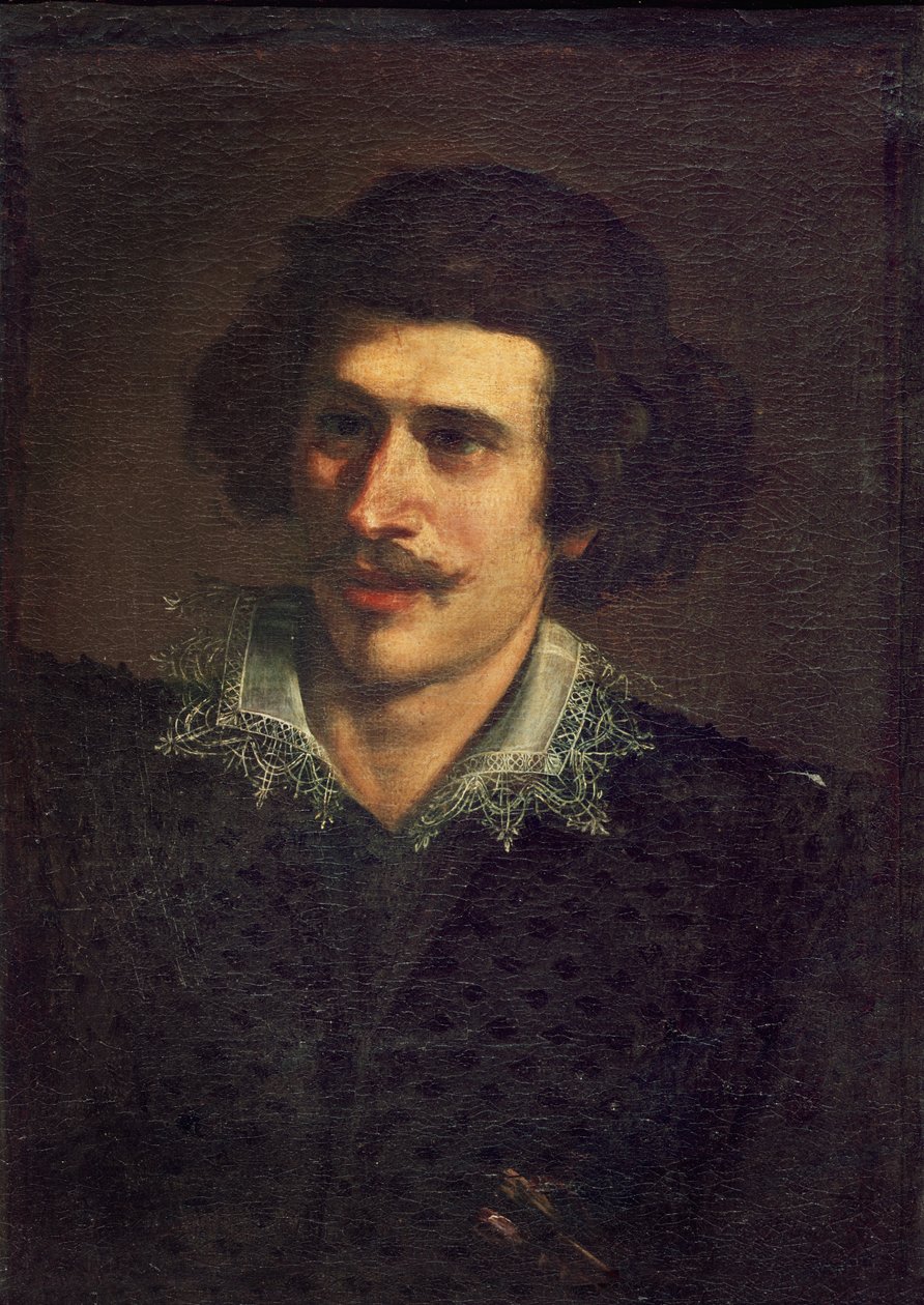 自画像，或年轻人的肖像 作者 乔瓦尼·弗朗切斯科·巴尔比里（Il Guercino）