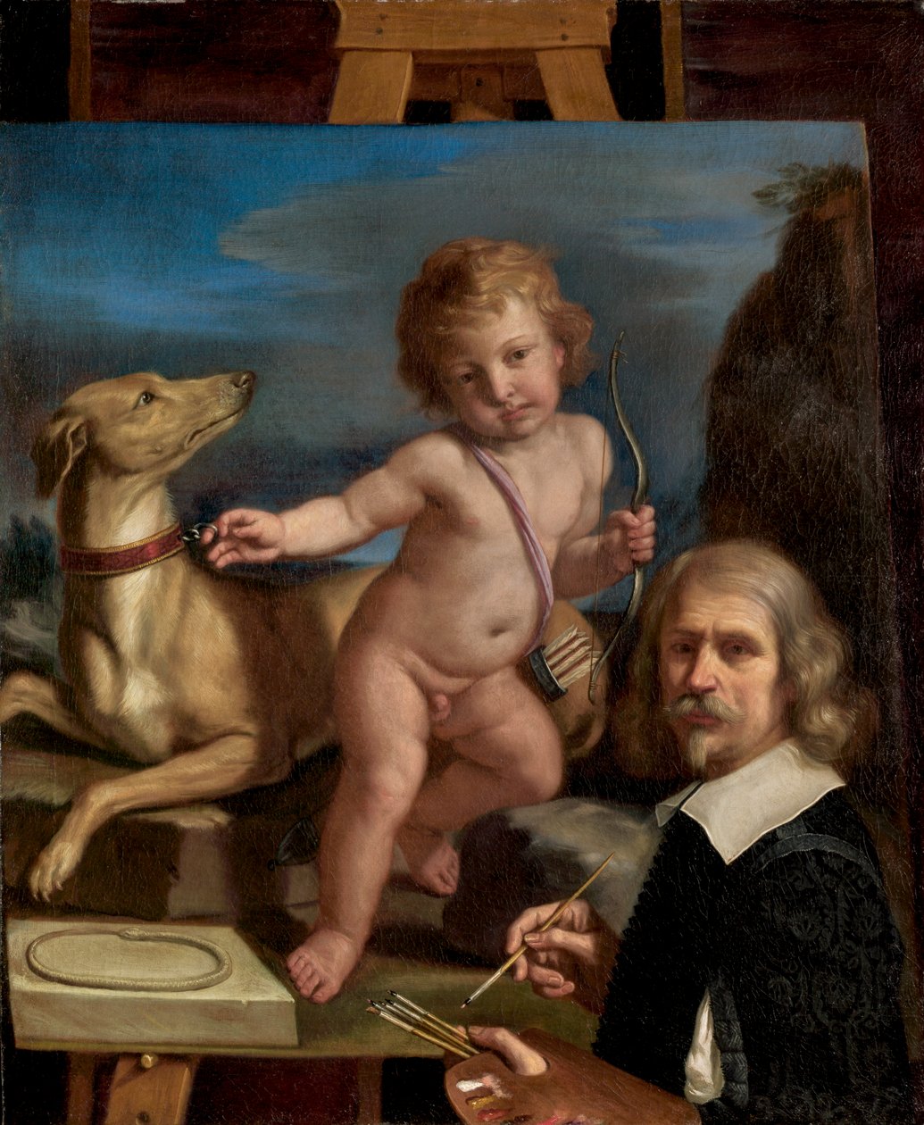 1655年装甲联邦时代的自画像 作者 乔瓦尼·弗朗切斯科·巴尔比里（Il Guercino）