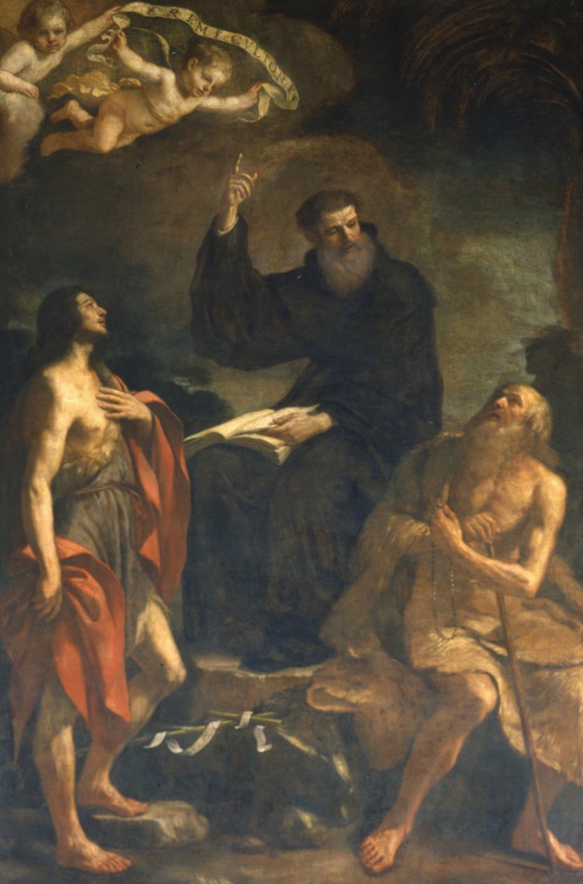 圣奥古斯丁，圣约翰和圣杰罗姆 作者 乔瓦尼·弗朗切斯科·巴尔比里（Il Guercino）