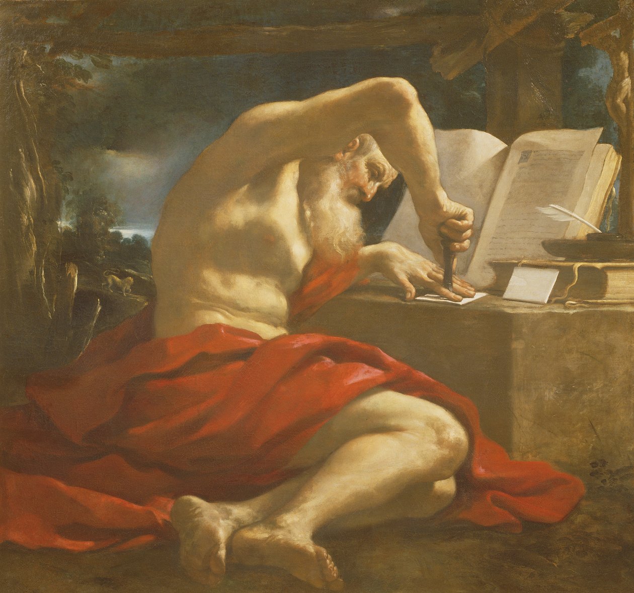 圣杰罗姆封信 作者 乔瓦尼·弗朗切斯科·巴尔比里（Il Guercino）
