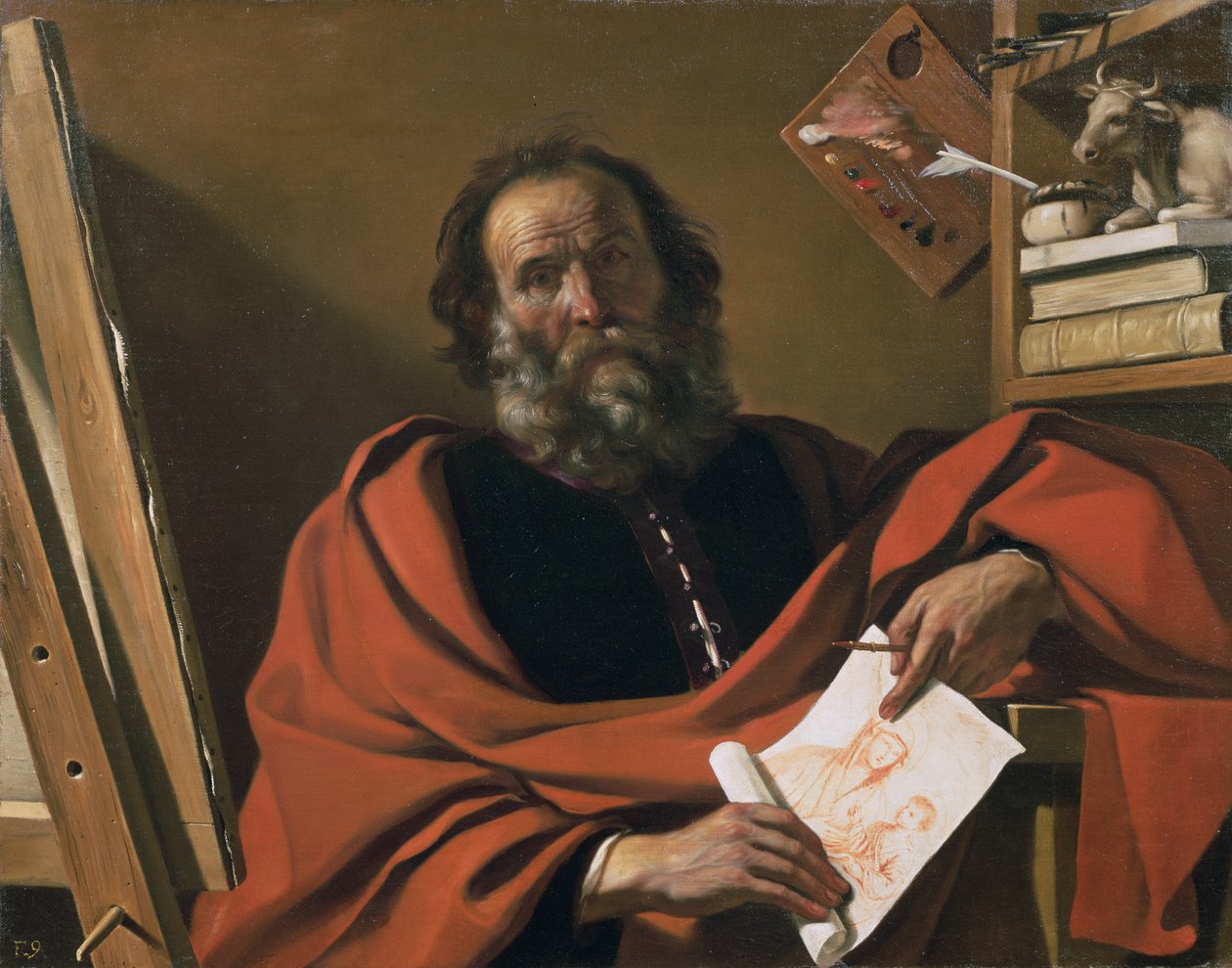 圣卢克 作者 乔瓦尼·弗朗切斯科·巴尔比里（Il Guercino）