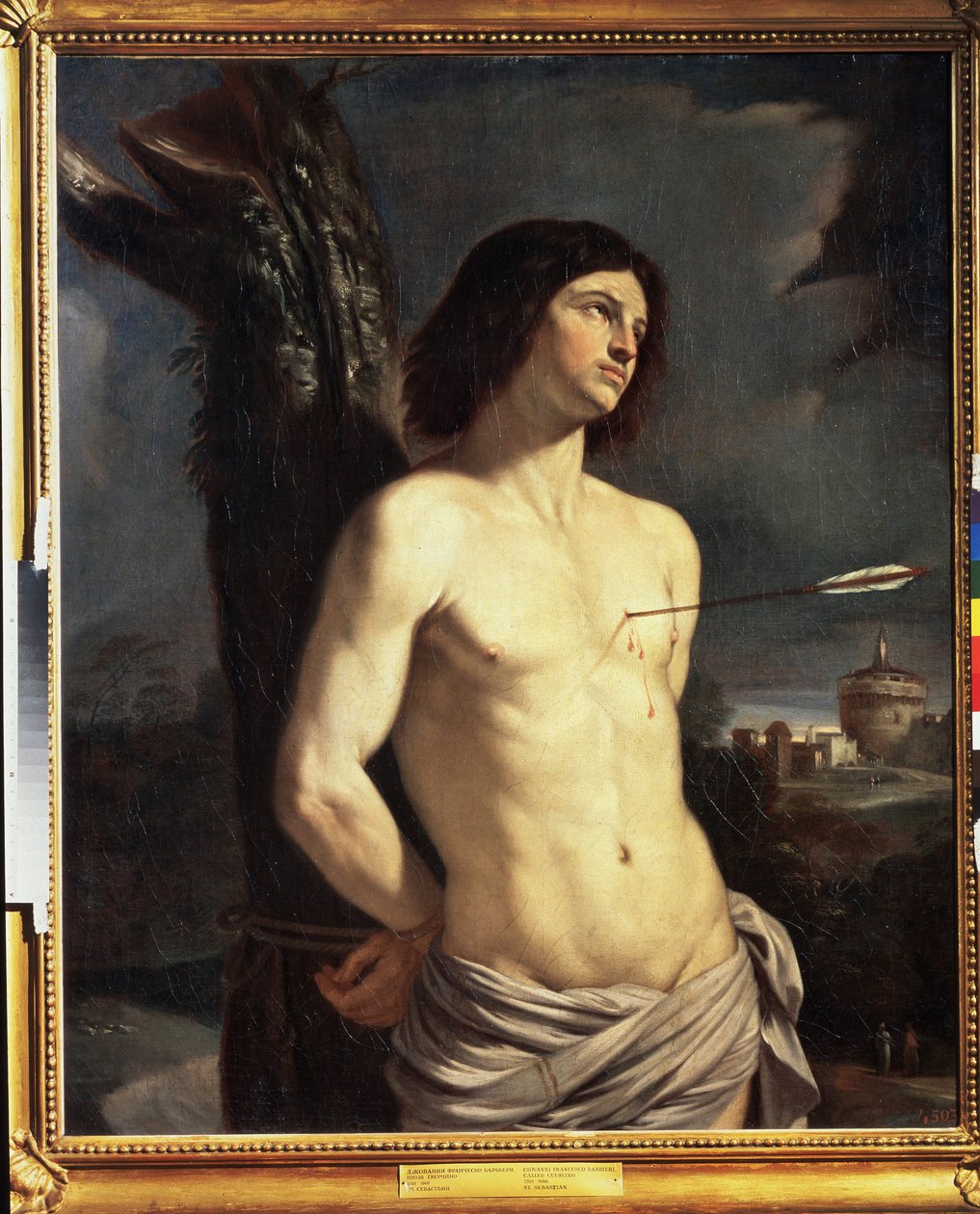 乔瓦尼-弗朗切斯科-巴尔比耶里（Giovanni Francesco Barbieri dit Il Guercino (Le Guerchin)，1591-1666 年）的 "圣人塞巴斯蒂安 "画作 作者 格尔奇诺