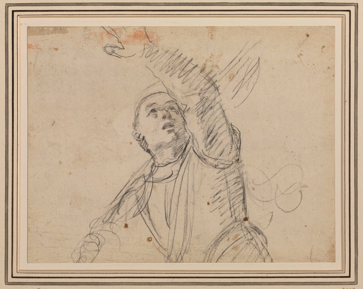 Guercino - 一名士兵，以 An.卡拉奇的《复活》，Maisons-Lafitte，RCIN 902599 作者 格尔奇诺