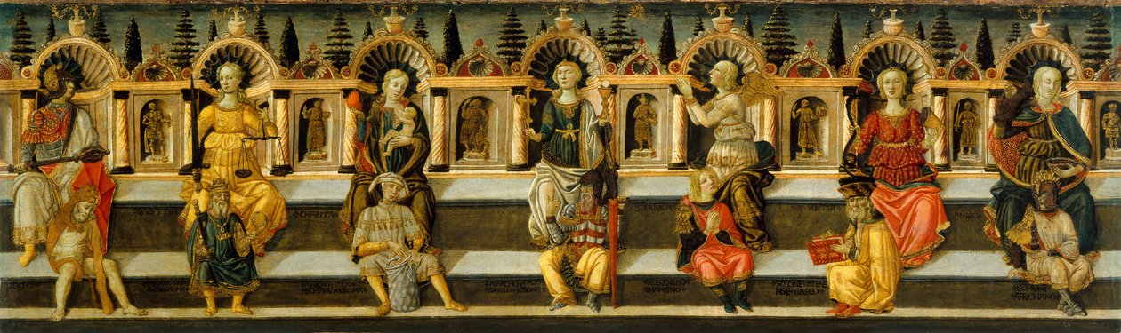 七个美德，c。 1467-1469 作者 吉迪·安东弗朗西斯科