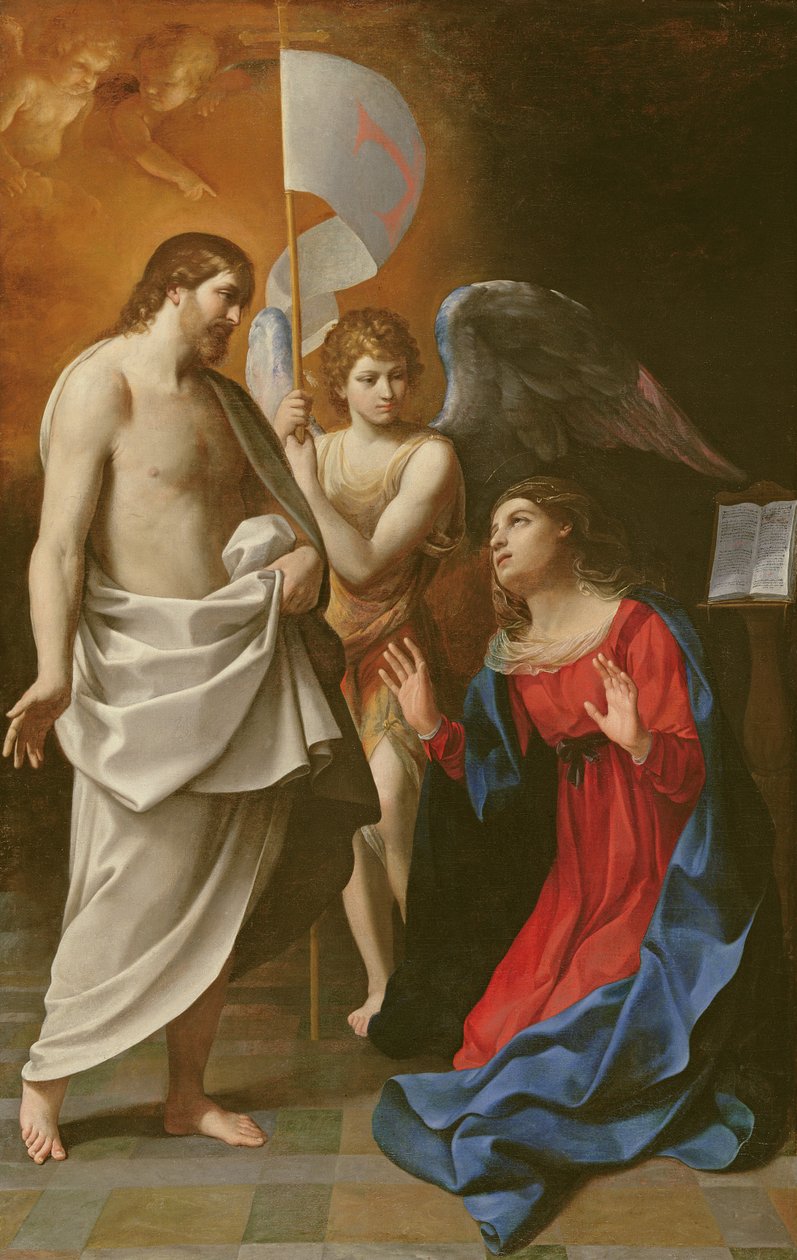 基督出现在圣母，c.1608 作者 吉多·雷尼（Guido Reni）