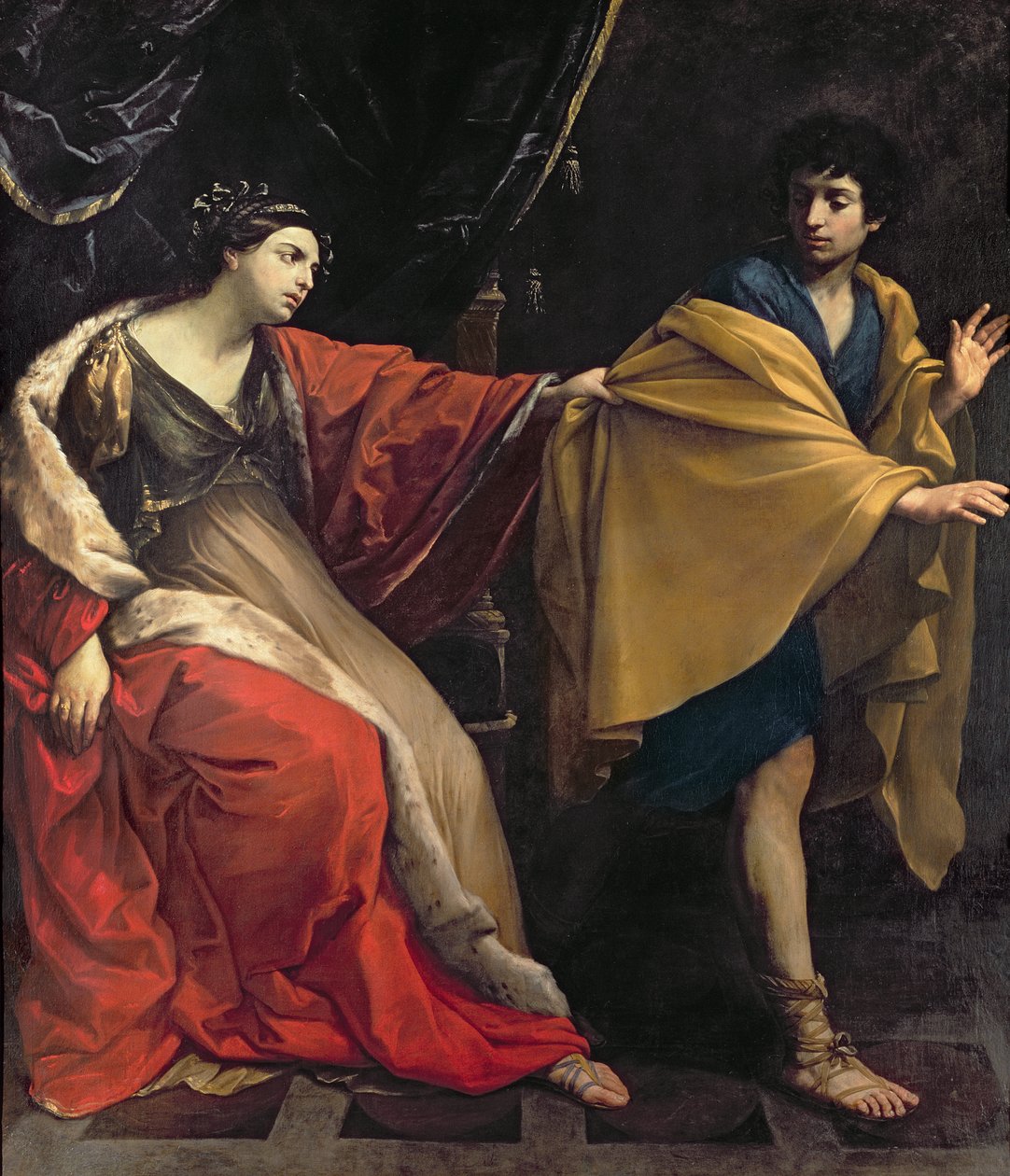 约瑟夫和波提乏的妻子，c.1626 作者 吉多·雷尼（Guido Reni）