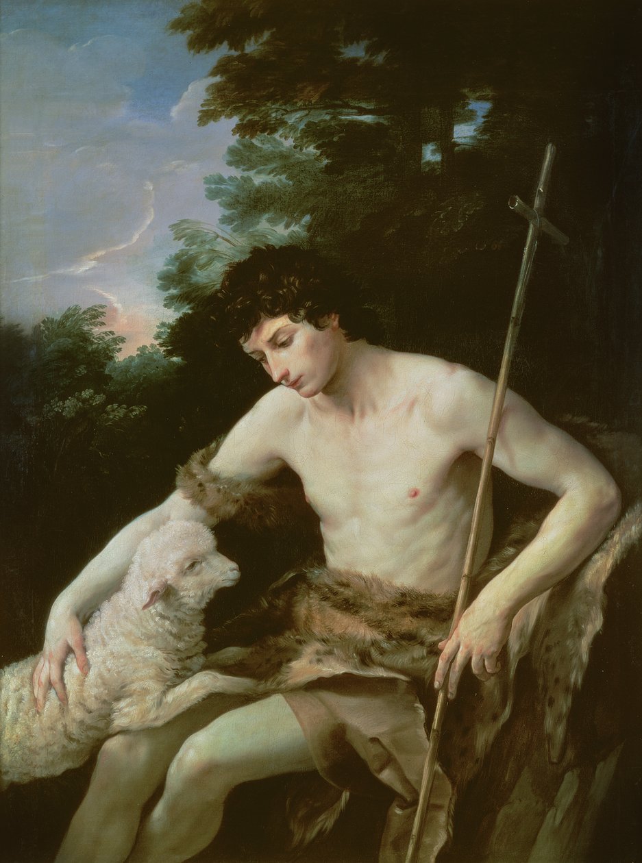 1625年，荒野中的施洗约翰圣约翰 作者 吉多·雷尼（Guido Reni）
