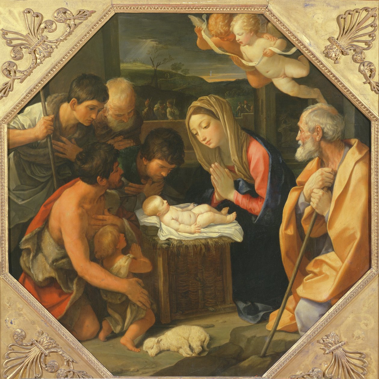 牧羊人的崇拜，c.1640-42 作者 吉多·雷尼（Guido Reni）
