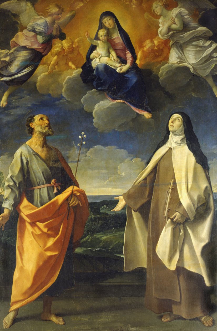 处女与圣安东尼和圣特雷莎的孩子 作者 吉多·雷尼（Guido Reni）