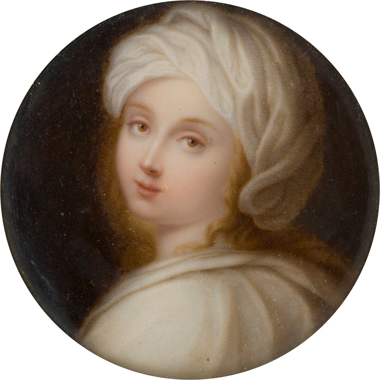 比阿特丽斯-岑西（Beatrice Cenci，1577-1599 年）肖像，约 1587-99 年（象牙油画） 作者 圭多（之后）雷尼