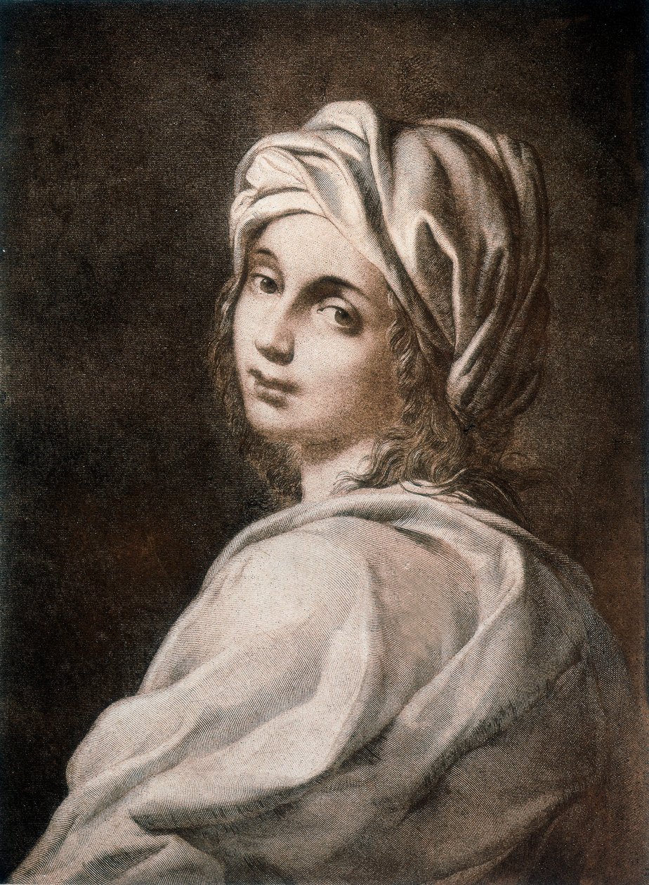 比阿特丽斯·森西的肖像，珀西·比希·雪莱 (1792-1822) 所著的悲剧“森西”的人物 作者 吉尼（雷尼）