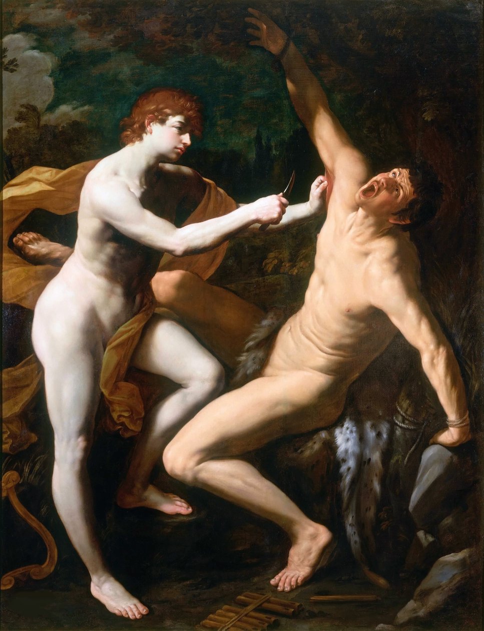 阿波罗和马西亚斯，约1625年。 作者 吉多·雷尼（Guido Reni）