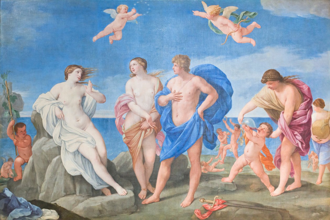 阿里阿德涅与巴克斯（布面油画） 作者 吉多·雷尼（Guido Reni）