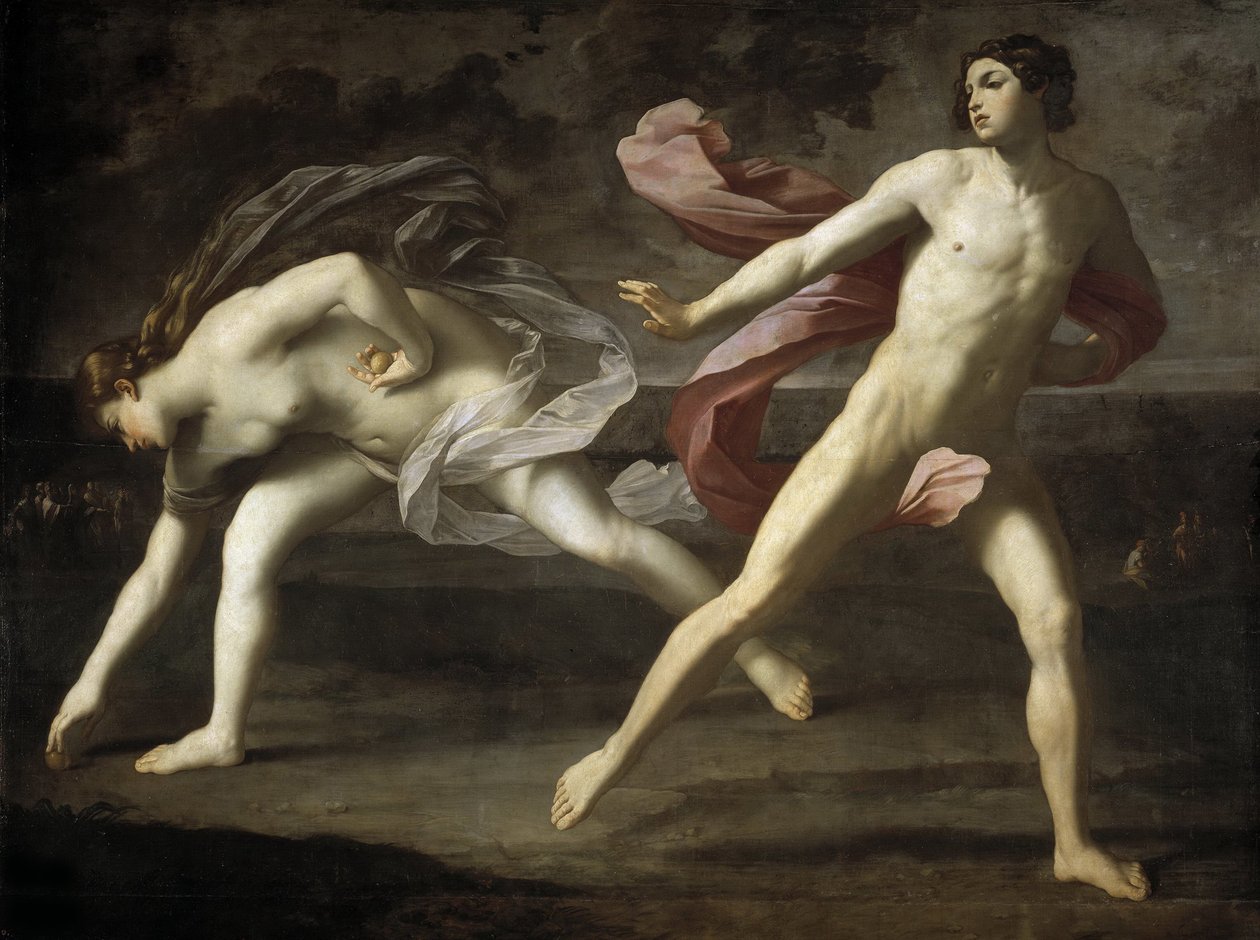 Atalanta和Hippomenes，1618年至1619年。 作者 吉多·雷尼（Guido Reni）