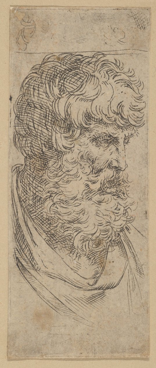 大胡子的半身像，约1600-1640年。 作者 吉多·雷尼（Guido Reni）