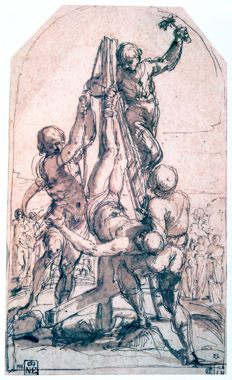 圣彼得被钉十字架，c1600-1642 作者 吉多·雷尼（Guido Reni）