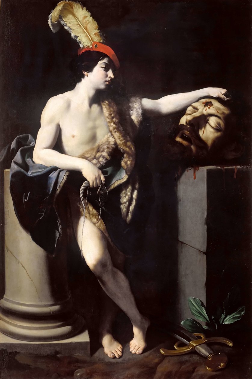 戴维（David）和歌利亚（Goliath）的负责人，1605-1606年。 作者 吉多·雷尼（Guido Reni）