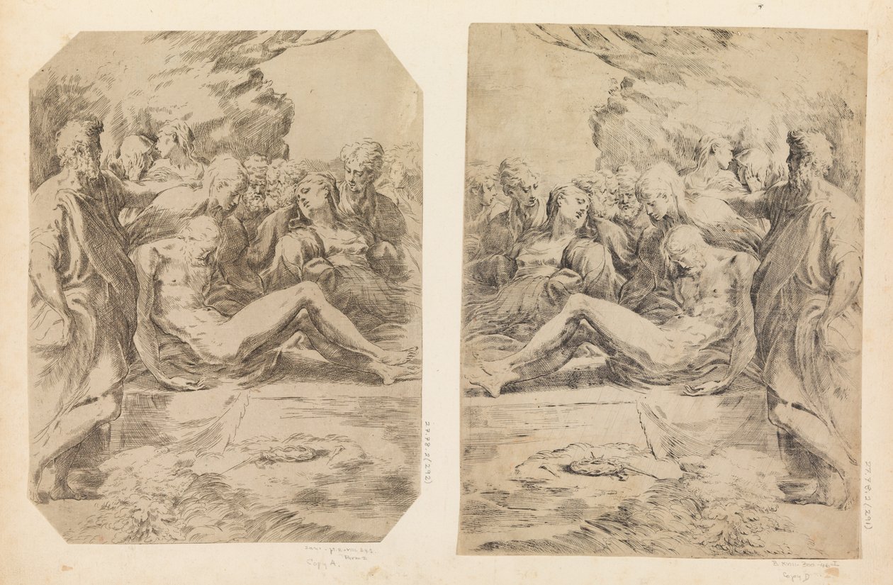 墓葬，约1595-1600年。 作者 吉多·雷尼（Guido Reni）