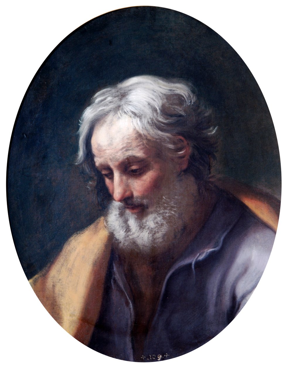 圣约瑟夫头像（布面油画） 作者 吉多·雷尼（Guido Reni）