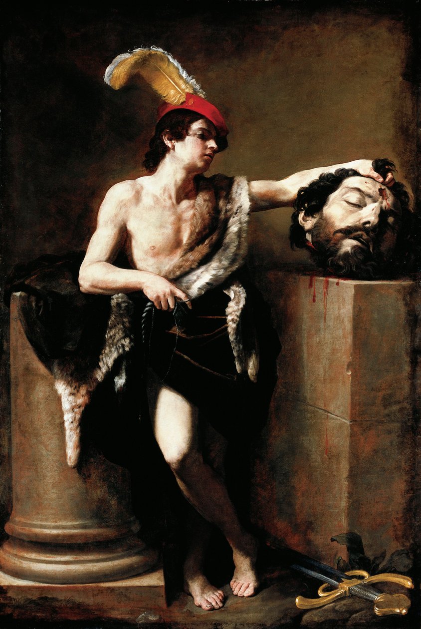 意大利，大卫与歌利亚的头颅 作者 吉多·雷尼（Guido Reni）
