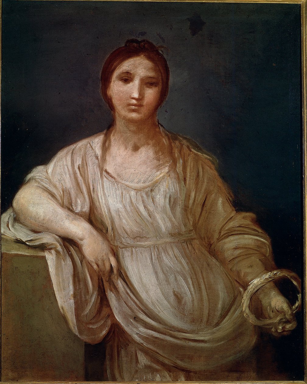Portrait of Young girl with a crown (painting 作者 吉多·雷尼（Guido Reni）