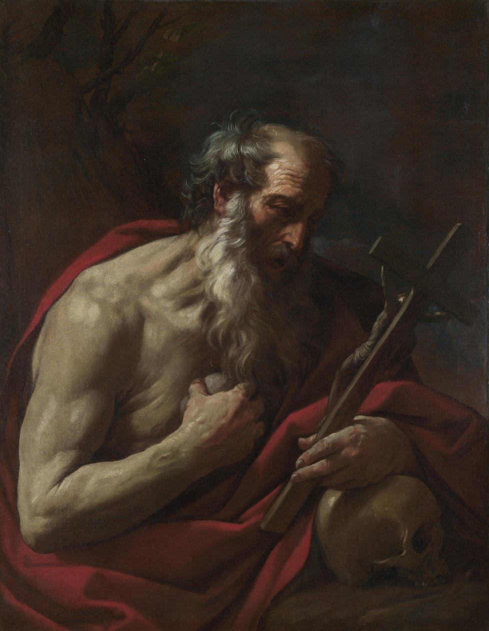圣热罗姆（ca 1624-1625）。 作者 吉多·雷尼（Guido Reni）