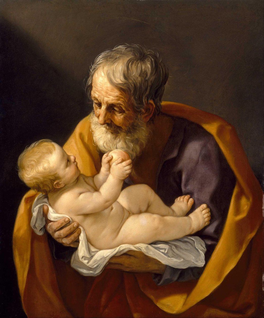 圣约瑟夫和基督儿童 作者 吉多·雷尼（Guido Reni）