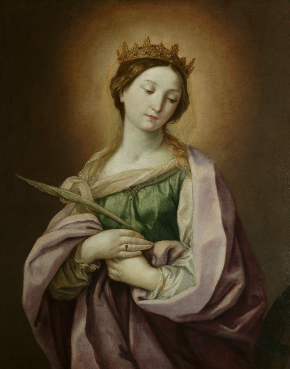 圣凯瑟琳，c.1638-40（布面油画） 作者 吉多·雷尼（Guido Reni）