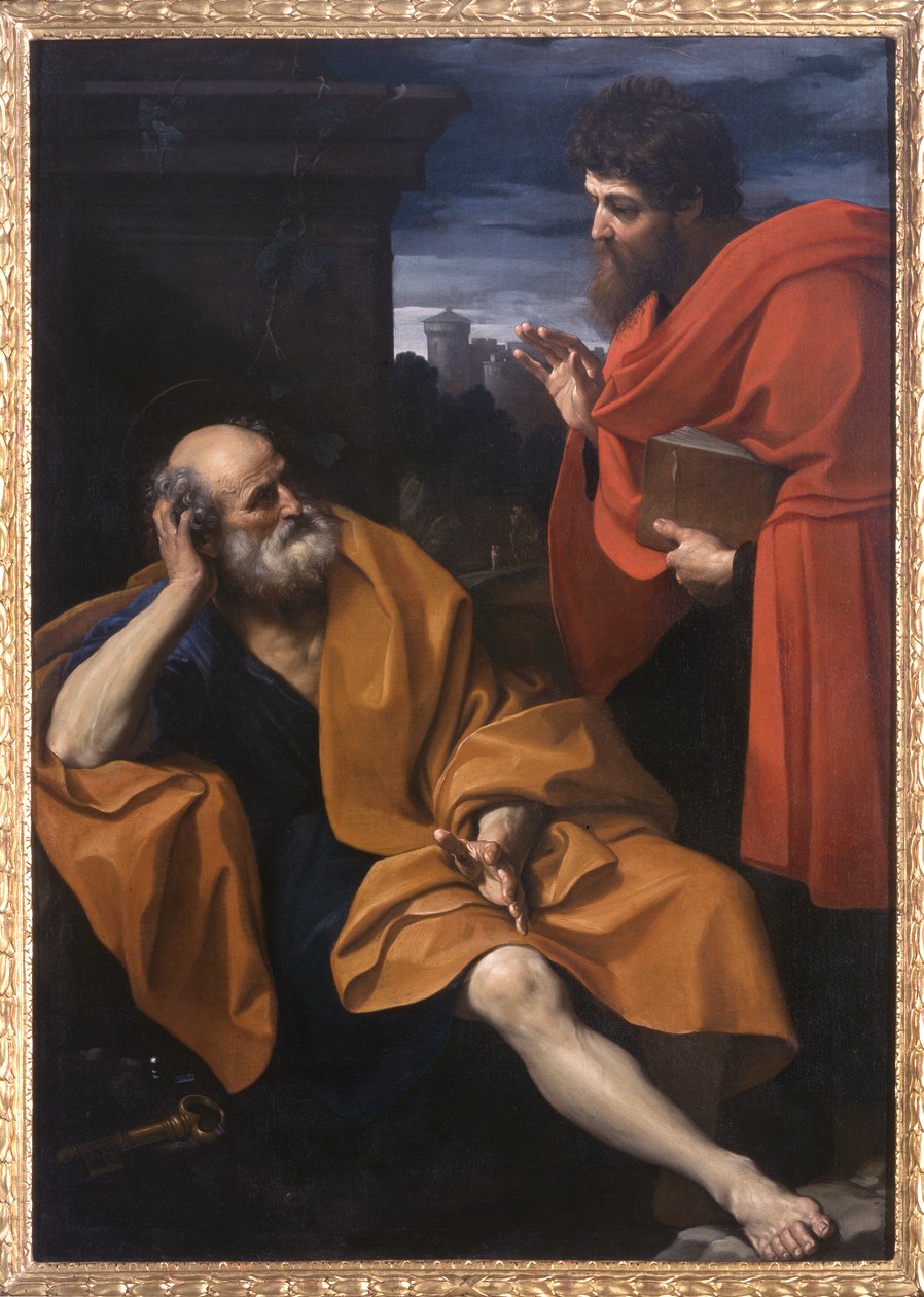 圣保罗和圣彼得悔罪，1603-04 作者 吉多·雷尼（Guido Reni）