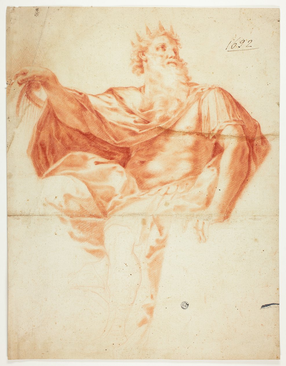 学习大卫王，带竖琴和诗集 作者 吉多·雷尼（Guido Reni）
