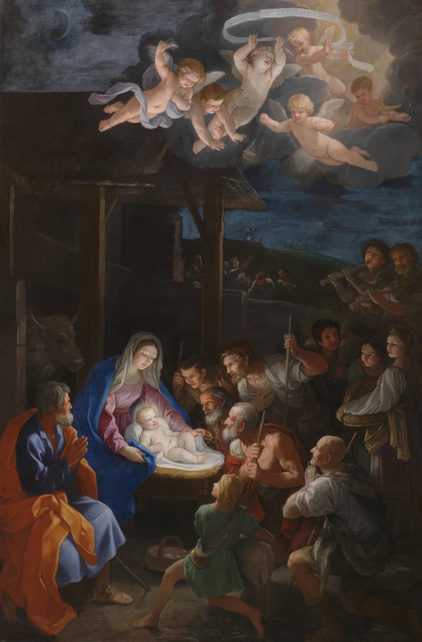 牧羊人的崇拜c。 1640。 作者 吉多·雷尼（Guido Reni）