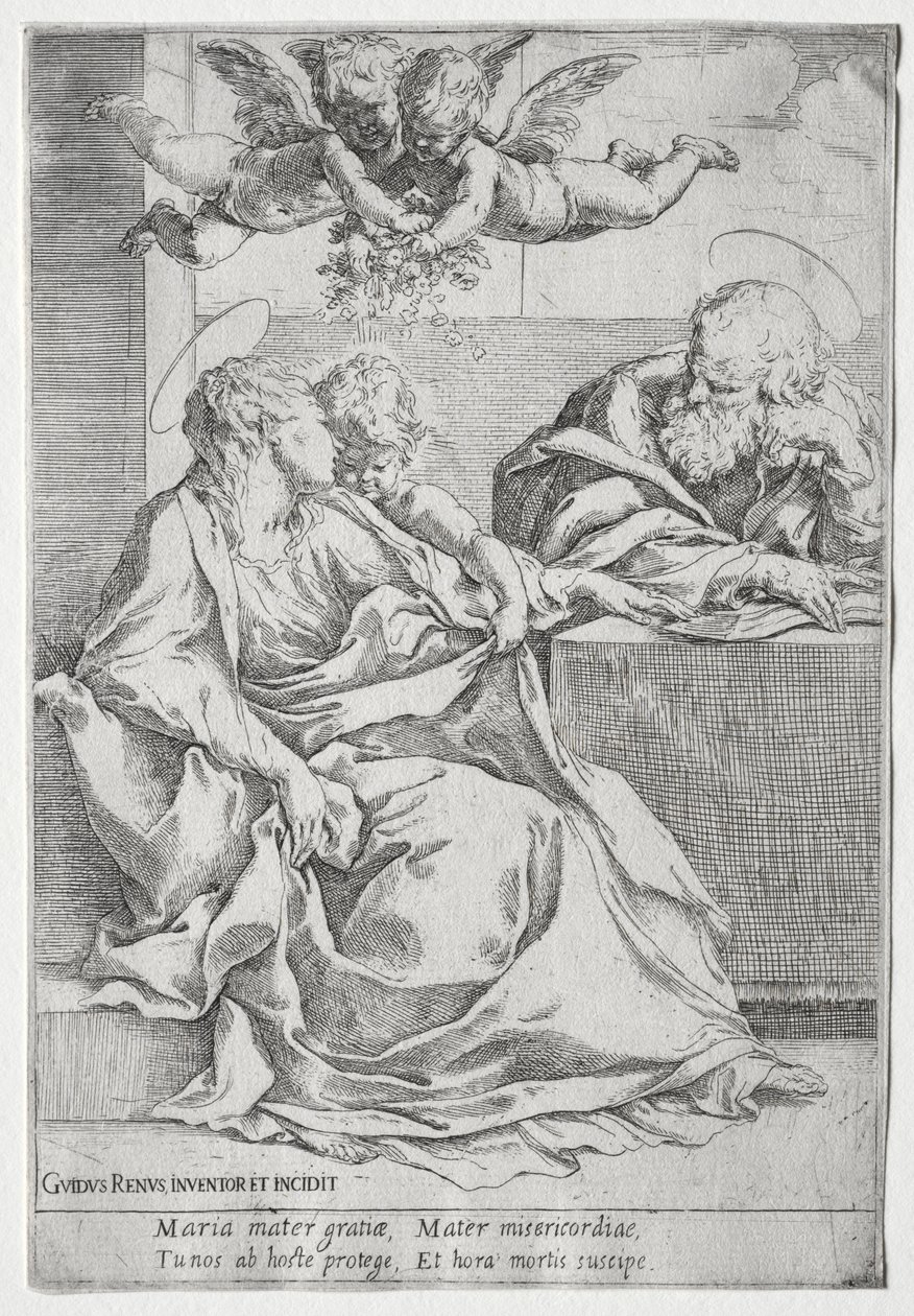 圣家与两位天使 作者 吉多·雷尼（Guido Reni）