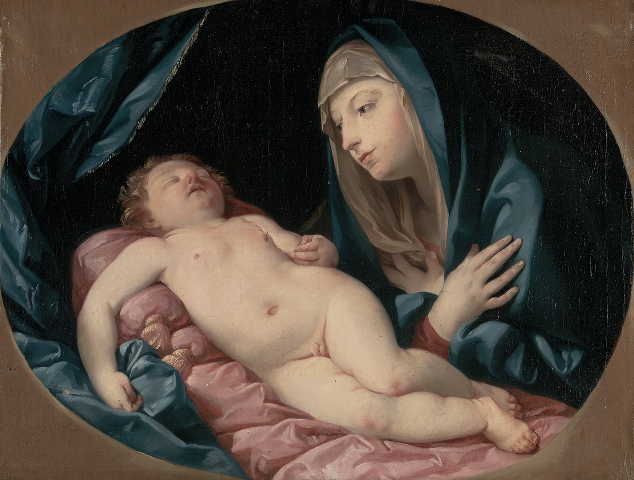 麦当娜崇拜沉睡的孩子 作者 吉多·雷尼（Guido Reni）