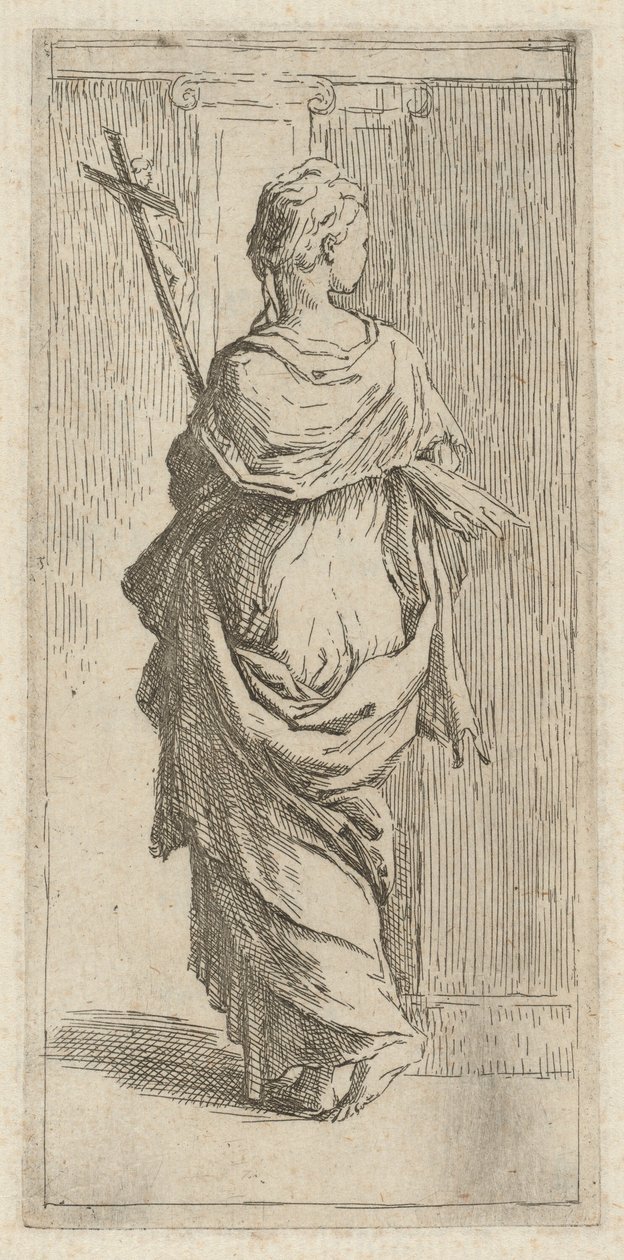 戴十字架的女孩 作者 吉多·雷尼（Guido Reni），在帕玛强尼诺之后