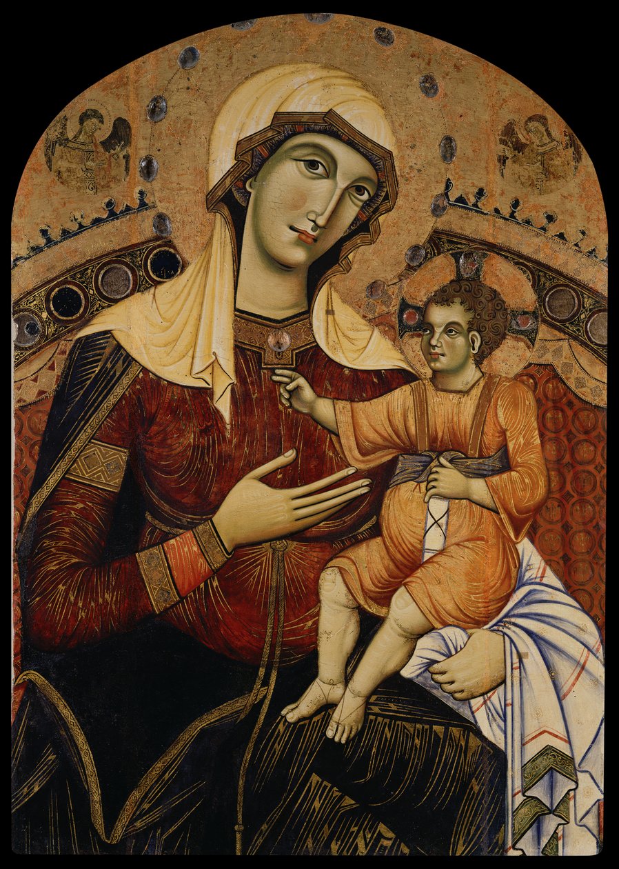圣贝纳迪诺的圣母 作者 吉多·达·锡耶纳（Guido da Siena）