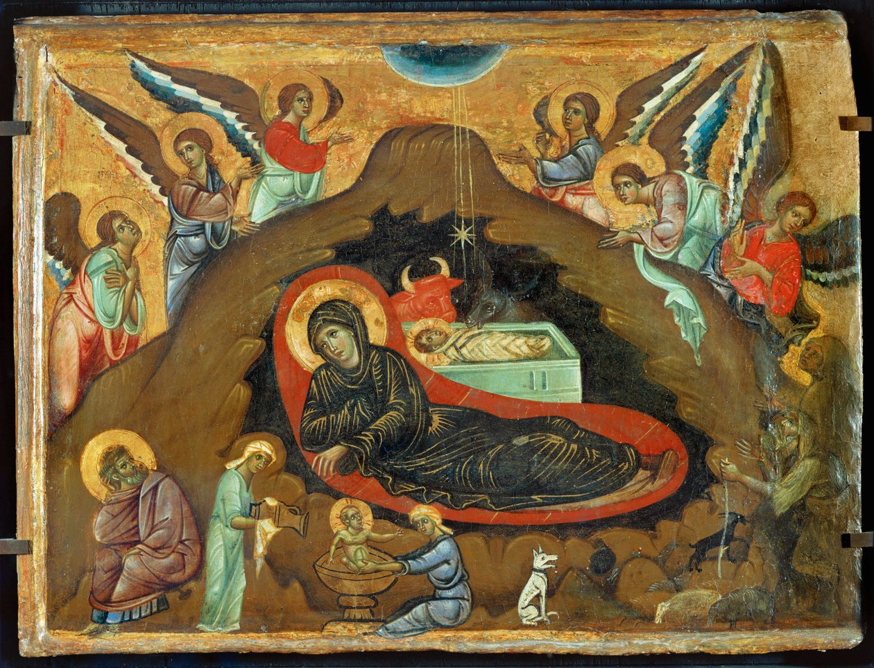 耶稣诞生场景（木制） 作者 吉多·达·锡耶纳（Guido da Siena）
