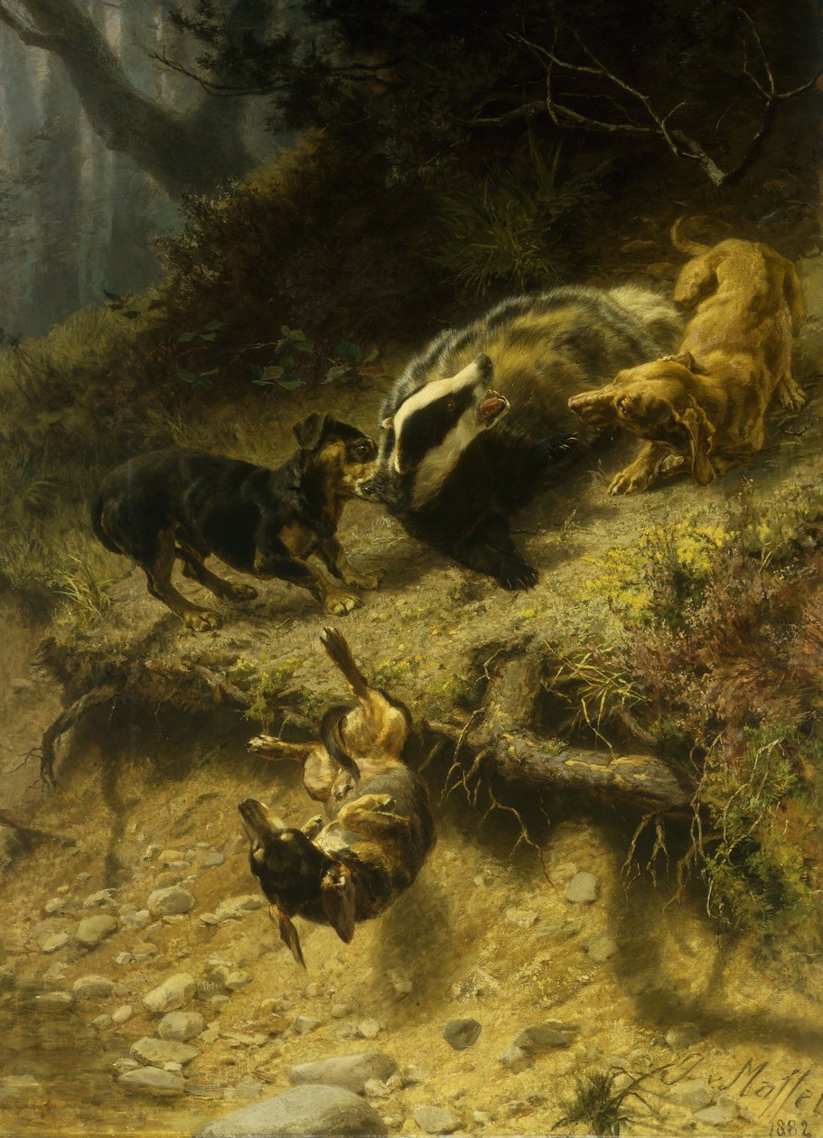 腊肠on，1882年 作者 来自Maffei的Guido