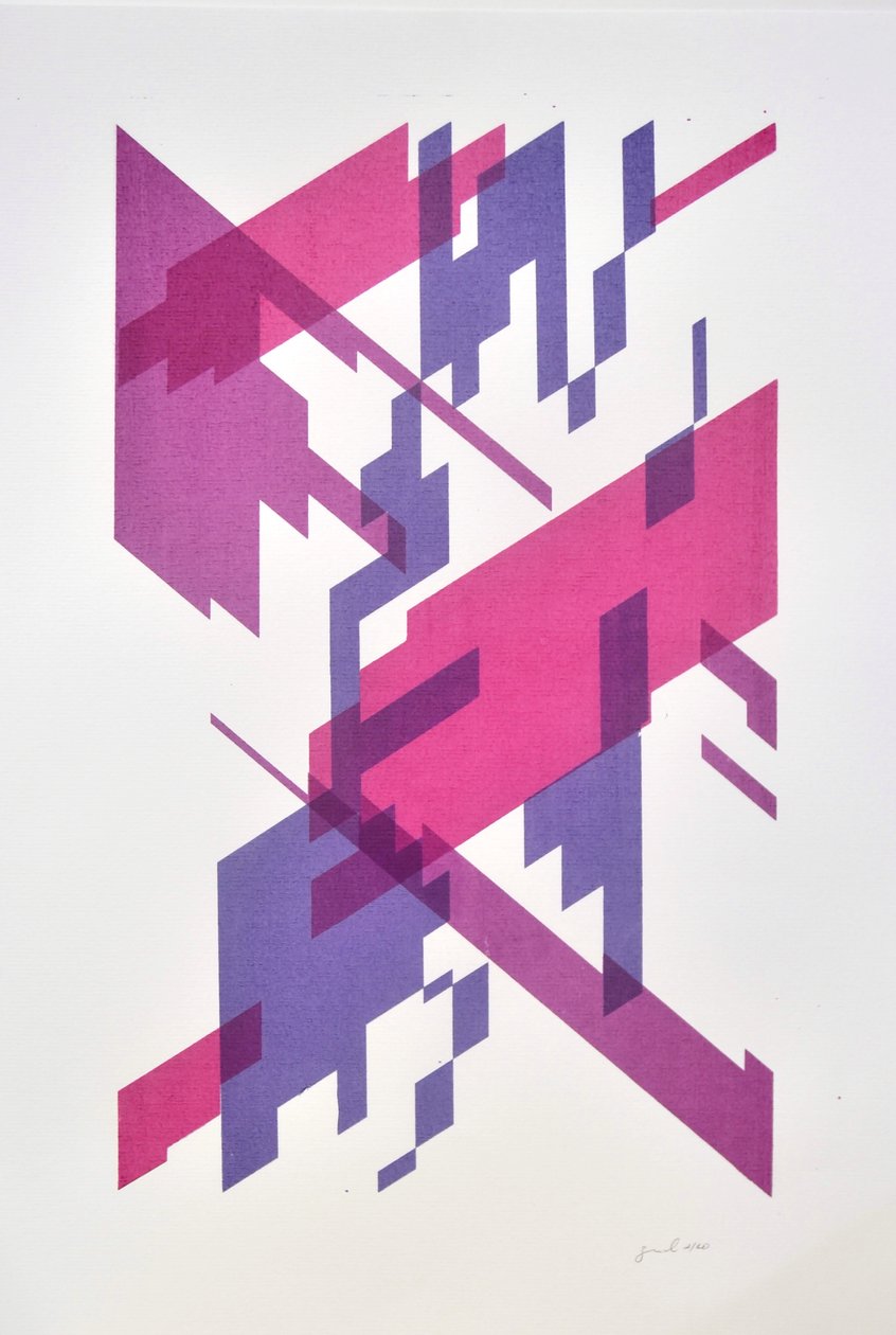 解构 N°13，2014（纸本水墨） 作者 吉尔赫姆·庞特斯（Guilherme Pontes）
