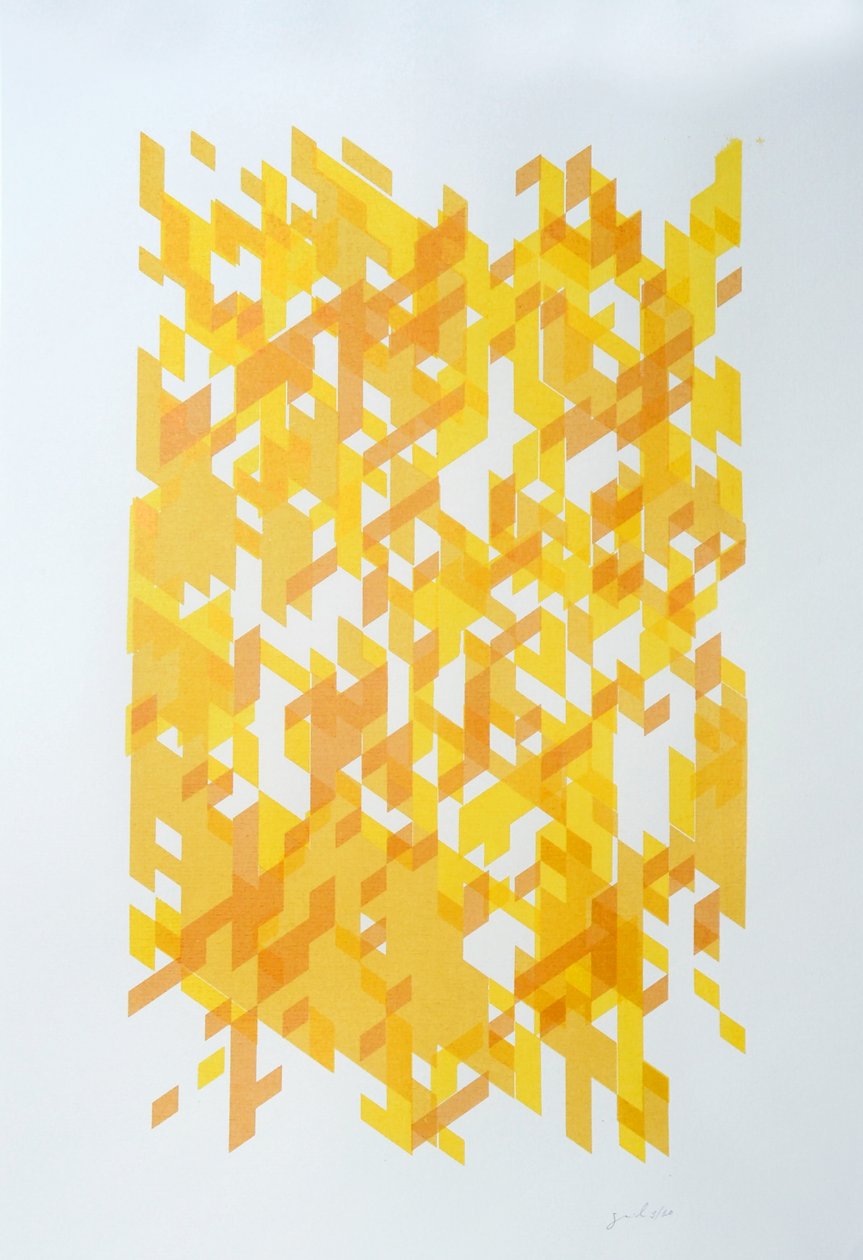 解构 N°14，2014（纸本水墨画） 作者 吉尔赫姆·庞特斯（Guilherme Pontes）