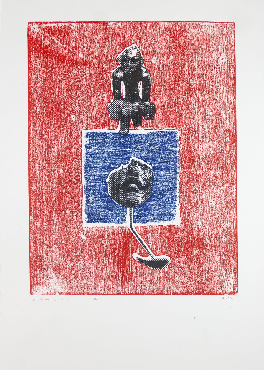 看不见的房间》，2019 年第 3 期（木刻和丝网版画） 作者 吉尔赫姆·庞特斯（Guilherme Pontes）