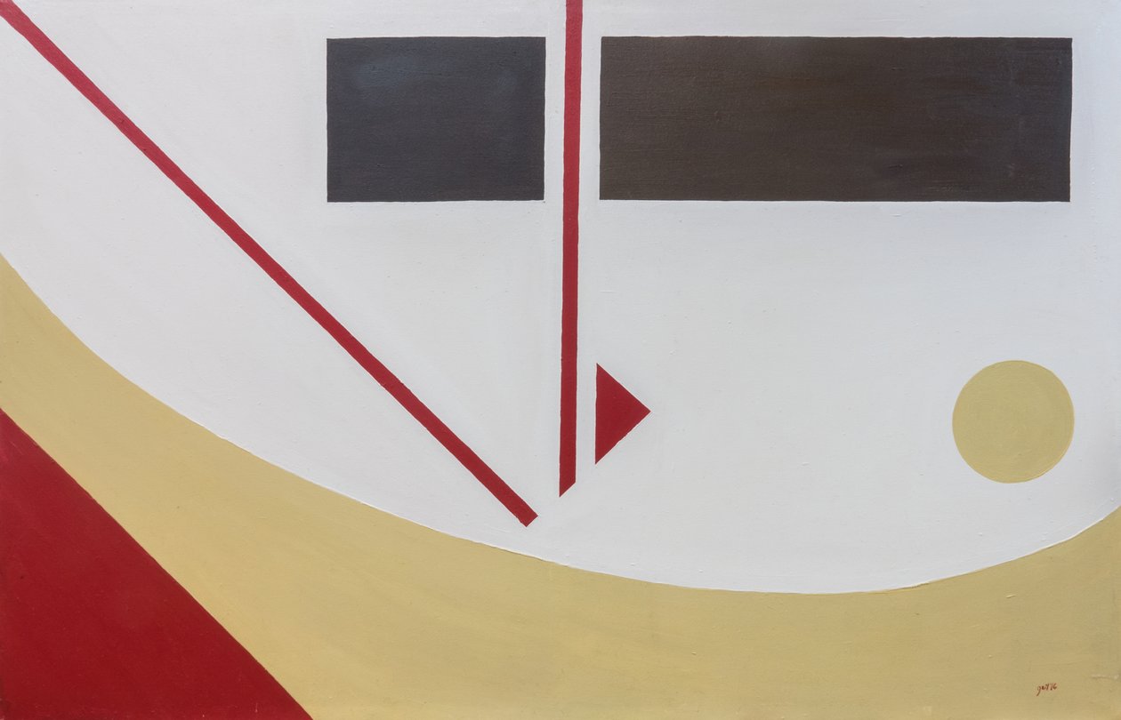 乌尔比诺的至上主义构图 , 2017 （布面油画） 作者 吉尔赫姆·庞特斯（Guilherme Pontes）