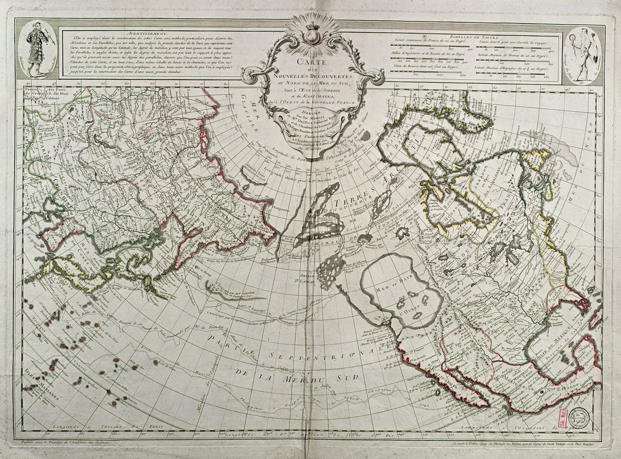 1750年南海北部新发现地图 作者 纪尧姆·德利斯（Guillaume Delisle）