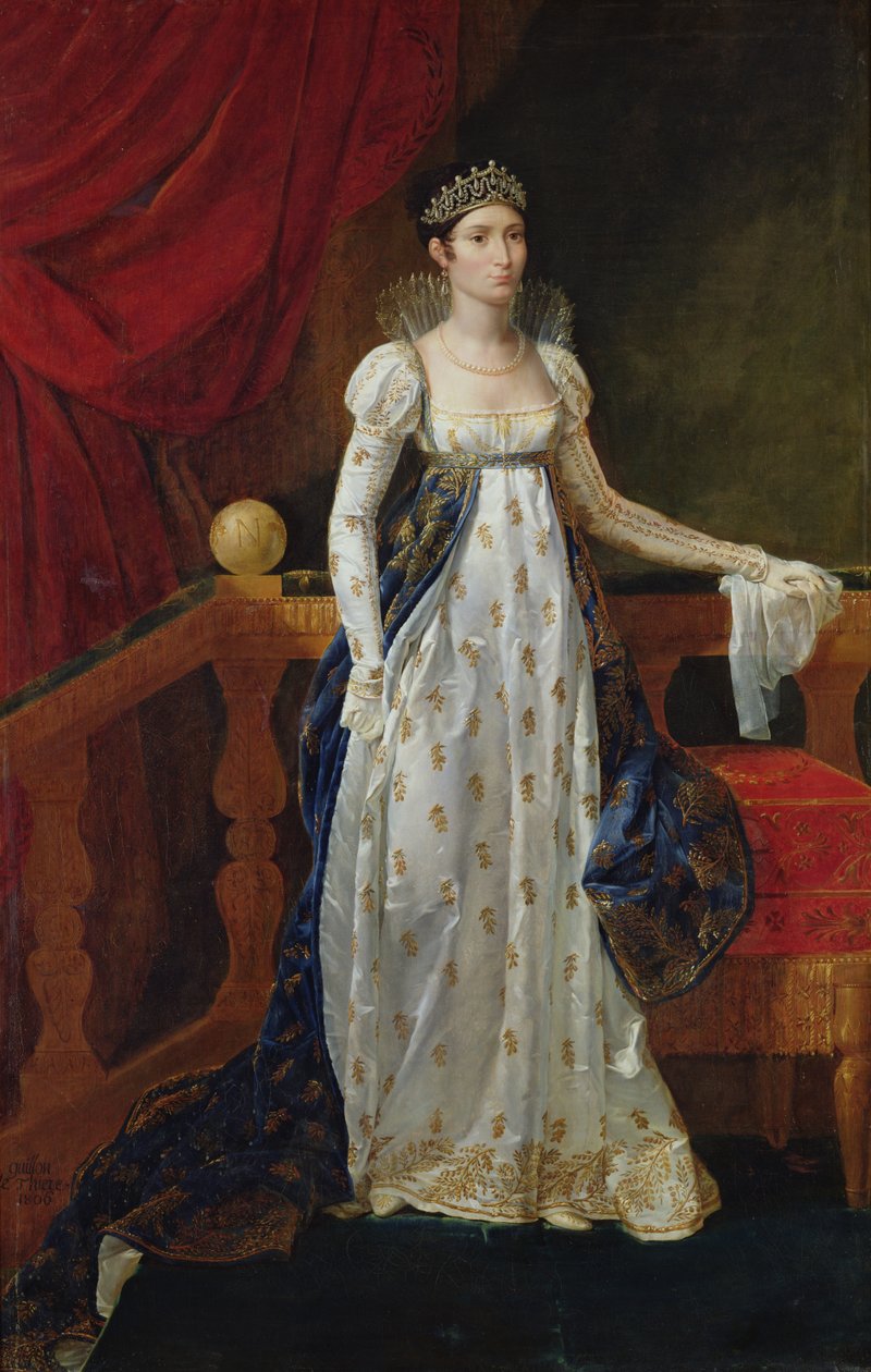 Elisa Bonaparte（1777-1820）公主Bacciochi，1806年 作者 纪尧姆·古永·莱瑟尔