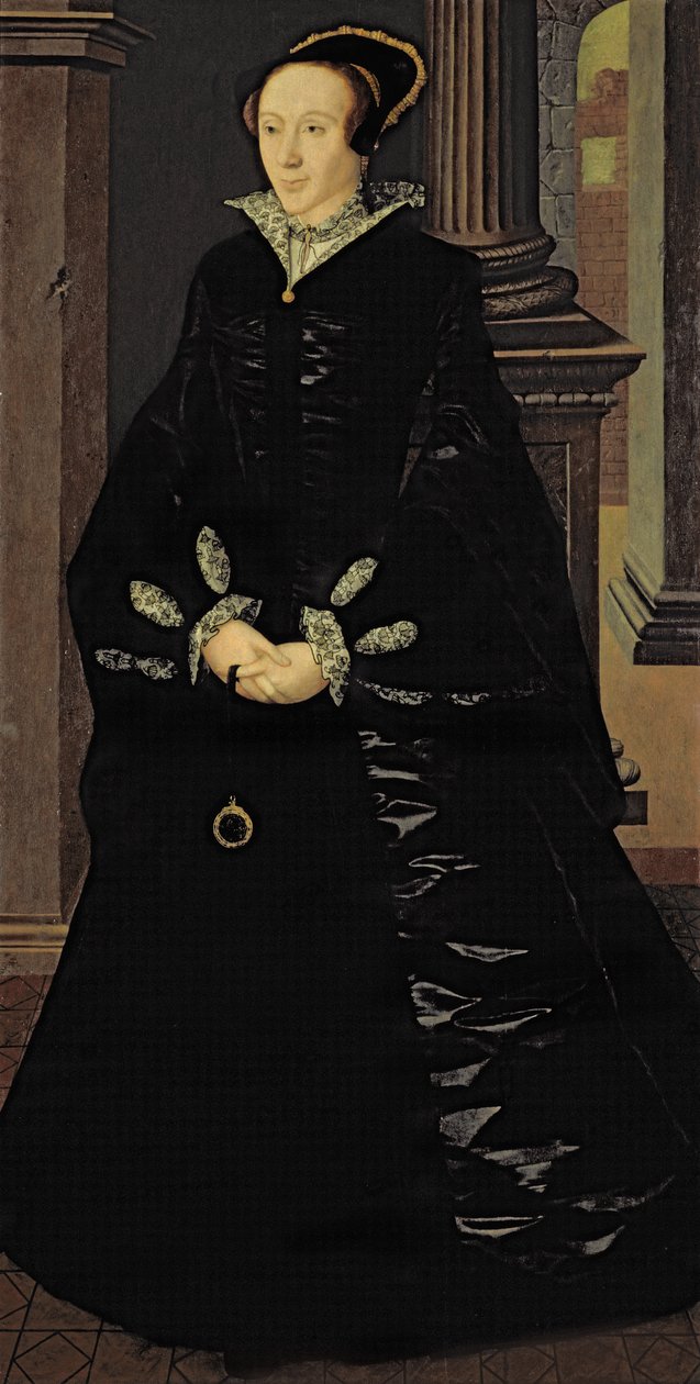 黑人夫人的肖像，可能是玛格丽特·阿伦德尔夫人，c.1553 作者 纪尧姆饼干