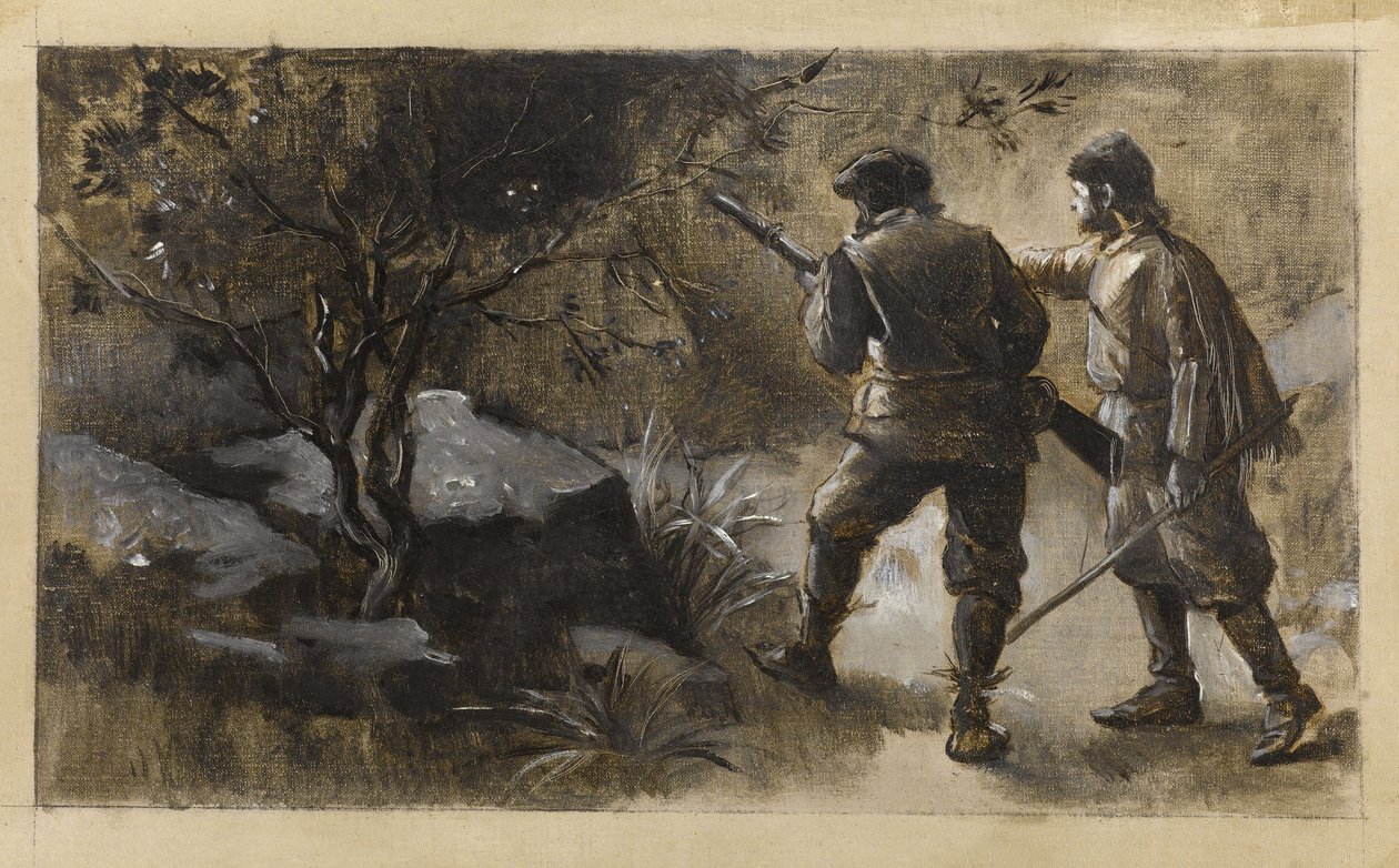 肯尼波尔和古尔登-斯德佩尔，约 1889 年（布面油画） 作者 纪尧姆·阿尔伯特·德马雷斯