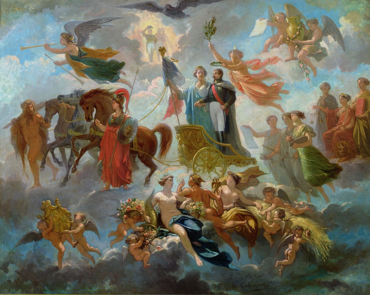 拿破仑三世的神化（1808-73）1854 作者 纪尧姆·阿方斯·哈朗·卡巴森