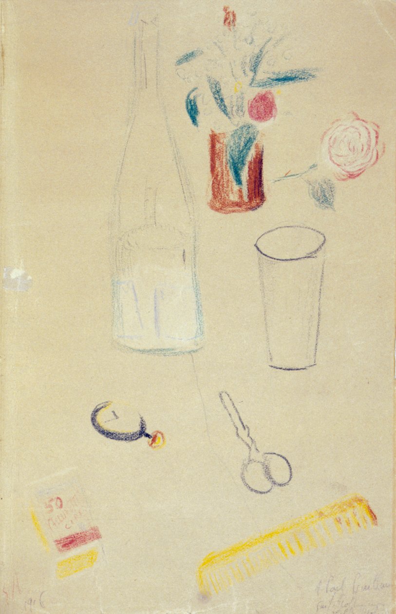 静物，c1900。 作者 纪尧姆·阿波利奈尔