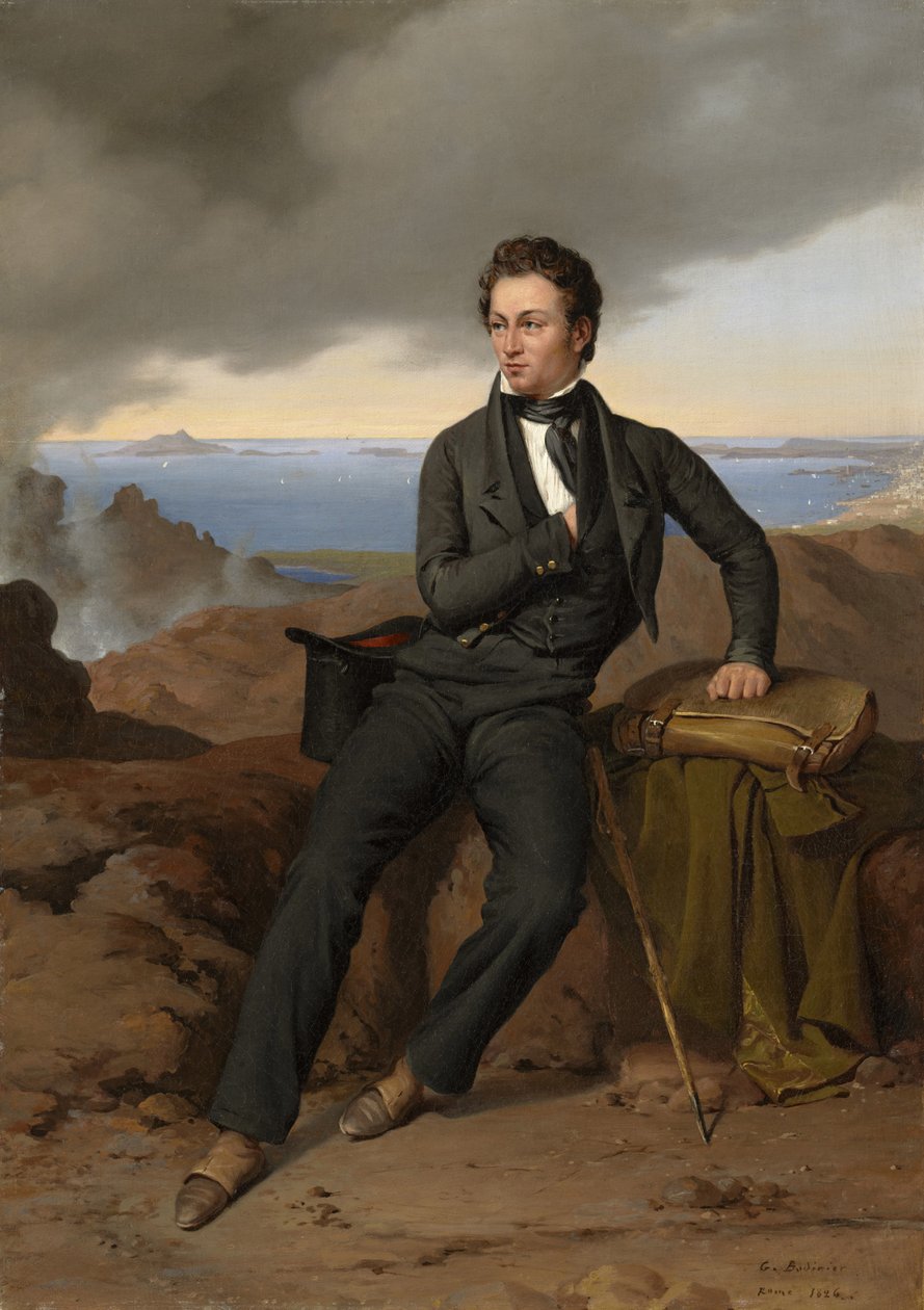 西奥多·朱宾肖像，1826年 作者 纪尧姆·博迪尼尔（Guillaume Bodinier）